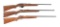 (C+M) LOT OF THREE: WINCHESTER 77, 69A AND REMINGTON TARGET MASTER RIFLES.