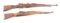 (C) LOT OF TWO: TWO WORLD WAR II NAZI GERMAN MAUSER RIFLES: BYF 45 KRIEGSMODELL & 1941 DOT G.33/40 M