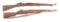 (C) LOT OF TWO: REMINGTON 1903A3 BOLT ACTION AND SPRINGFIELD M-1 GARAND SEMI-AUTOMATIC RIFLES.