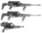 (M) LOT OF 3: TWO CALICO LIBERTY I SEMI-AUTOMATIC RIFLES AND A CALICO LIBERTY III SEMI-AUTOMATIC PIS