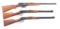 (M) LOT OF THREE: REMINGTON MODEL 81 AND TWO WINCHESTER 1894 RIFLES.