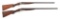 (C) LOT OF TWO: TWO ITHACA FLUES GRADE 1 SIDE BY SIDE SHOTGUNS.