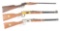 (C+M) LOT OF 3 LEVER ACTION RIFLES IN CORRECT ORIGINAL BOXES.