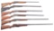 (C) LARGE LOT OF SIX BOLT ACTION RIFLES AND SHOTGUNS FROM VARIOUS MANUFACTURERS.