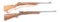 (C) LOT OF TWO: TWO WINCHESTER MODEL 57 AND 75 BOLT ACTION RIFLES.