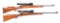 (C) LOT OF TWO: WINCHESTER MODEL 70 BOLT ACTION .30-06 RIFLES WITH SCOPES.