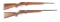 (M) LOT OF TWO: ANSCHUTZ 1517 AND CZ 452 BOLT ACTION RIFLES.