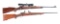 (M) LOT OF TWO: WINCHESTER 70XTR BOLT ACTION RIFLES, ONE WITH SCOPE.