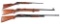 (C) LOT OF THREE: WINCHESTER 1903 AND 52C RIFLES AND MODEL 12 SHOTGUN.