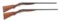(C) LOT OF TWO: TWO ITHACA FLUES SIDE BY SIDE SHOTGUNS.