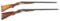 (C) LOT OF TWO: A.H. FOX AND MODELL SIDE BY SIDE SHOTGUNS.