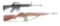 LOT OF 2: COLT AND SPRINGFIELD SEMI-AUTOMATIC RIFLES.