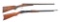 (A+C) LOT OF TWO: FLOBERT AND REMINGTON RIFLES.