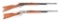 (C+A) LOT OF 2: MARLIN MODEL 1893 AND WINCHESTER MODEL 1894 RIFLES.