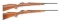 (M) LOT OF TWO: TWO ITHACA BOLT ACTION RIFLES.