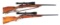 (M) LOT OF TWO: SAKO AND BROWNING BOLT ACTION RIFLES WITH SCOPES.