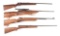 (C) LOT OF FOUR: REMINGTON AND WINCHESTER .22 RIMFIRE RIFLES.