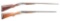 (C) LOT OF TWO: LEFEVER GRADE I AND PARKER DH SIDE BY SIDE SHOTGUNS.