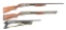 (M+C) LOT OF 3: ITHACA SLIDE ACTION SHOTGUNS.