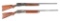 (C) LOT OF TWO: REMINGTON MODEL 11 AND WINCHESTER MODEL 1911 SEMI AUTOMATIC SHOTGUNS.