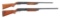(C) LOT OF 2 ITHACA 37 SHOTGUNS.
