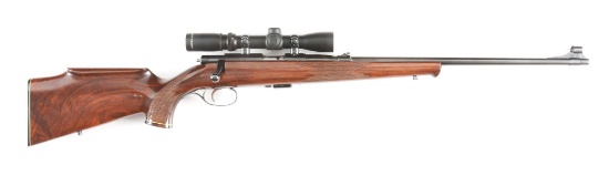 (M) ANSCHUTZ-SAVAGE MODEL 54 BOLT ACTION RIFLE WITH SCOPE.