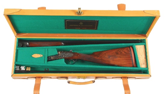 (M) AYA NUMBER 2 SIDE BY SIDE SHOTGUN.