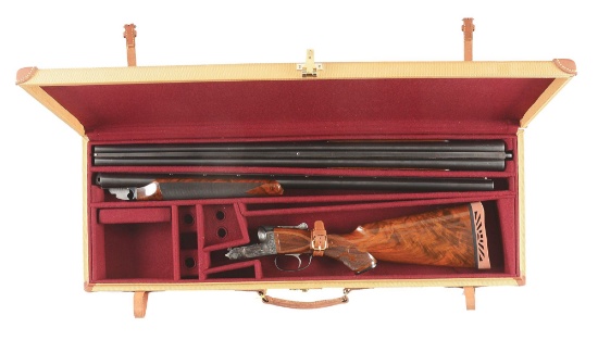 (M) ITHACA 4E SIDE BY SIDE SHOTGUN.