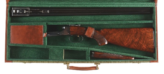 (M) FINE ORIGINAL WINCHESTER MODEL 21 20 BORE SIDE BY SIDE SHOTGUN WITH CASE.