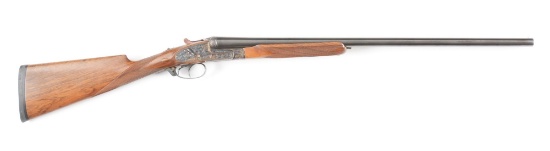 (M) BORCHER CELTA SIDE BY SIDE 16 GAUGE SHOTGUN.