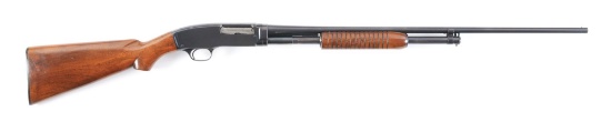 (C) WINCHESTER MODEL 42 SLIDE ACTION SHOTGUN.