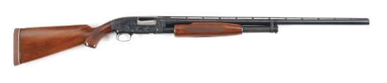 (C) WINCHESTER MODEL 12 12 GAUGE SLIDE ACTION SHOTGUN.