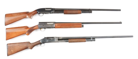 (C) LOT OF THREE: WINCHESTER AND BROWNING SHOTGUNS.