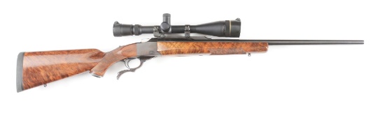 (M) CUSTOM STOCKED RUGER NUMBER 1 SINGLE SHOT .22-250 RIFLE.