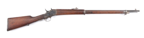 (C) REMINGTON 1901 ROLLING BLOCK SINGLE SHOT RIFLE.