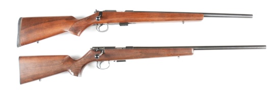 (M) LOT OF TWO: ANSCHUTZ 1517 AND CZ 452 BOLT ACTION RIFLES.