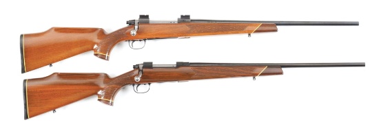 (C+M) LOT OF TWO: TWO ITHACA BOLT ACTION RIFLES.