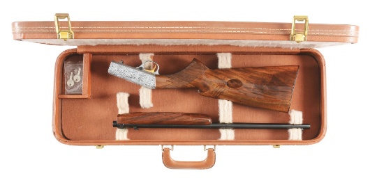 (C) BROWNING GRADE III AUTO .22 WITH FACTORY CASE.