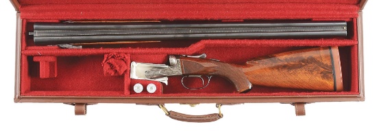(M) A. H. FOX AE GRADE 12 GAUGE SIDE BY SIDE SHOTGUN.