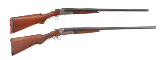 (C) LOT OF TWO: WESTERN ARMS AND LEFEVER SHOTGUNS.