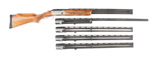 (M) KRIEGHOFF K80 OVER UNDER MULTI CALIBER SHOTGUN WITH EXTRA TRAP BARREL.