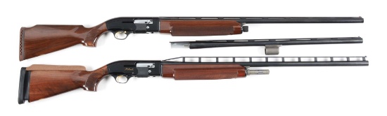 (M) LOT OF TWO: TWO BERETTA TRAP SPECIAL A303 SEMI AUTOMATIC SHOTGUNS.
