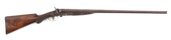 (A) P. WEBLEY 10 GAUGE HAMMER SIDE LEVER SHOTGUN.