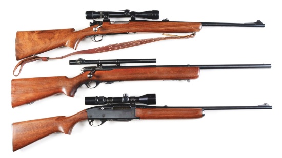 (C) LOT OF THREE: GOLDEN STATE ARMS CONVERTED 03-A3 BOLT ACTION, MOSSBERG 44US-D BOLT ACTION, AND RE