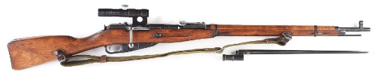 (C) RUSSIAN IZHEVSK 91/30 PU SNIPER RIFLE 1943 WITH SCOPE.