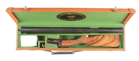 (M) NEAR MINT PARKER REPRODUCTIONS 28 BORE DHE GRADE WITH CASE.