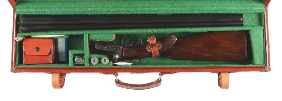 (C) A. H. FOX CE SIDE BY SIDE SHOTGUN.