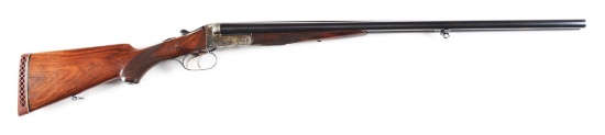 (C) J.P. SAUER AND SOHN SIDE BY SIDE 16 GAUGE SHOTGUN.