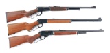 (M) LOT OF THREE: WINCHESTER 9410 SHOTGUN .410 LEVER ACTION SHOTGUN, MARLIN 39A .22 LEVER ACTION RIF