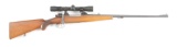 (C) FERLACH MAUSER BOLT ACTION RIFLE WITH SCOPE.